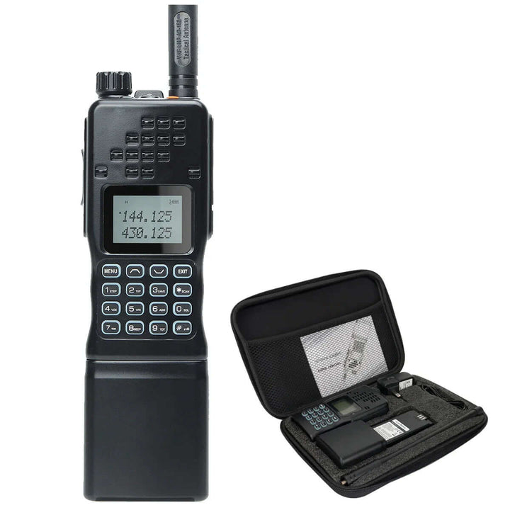 Kompakt Dualband Walkie-Talkie med LCD-Display