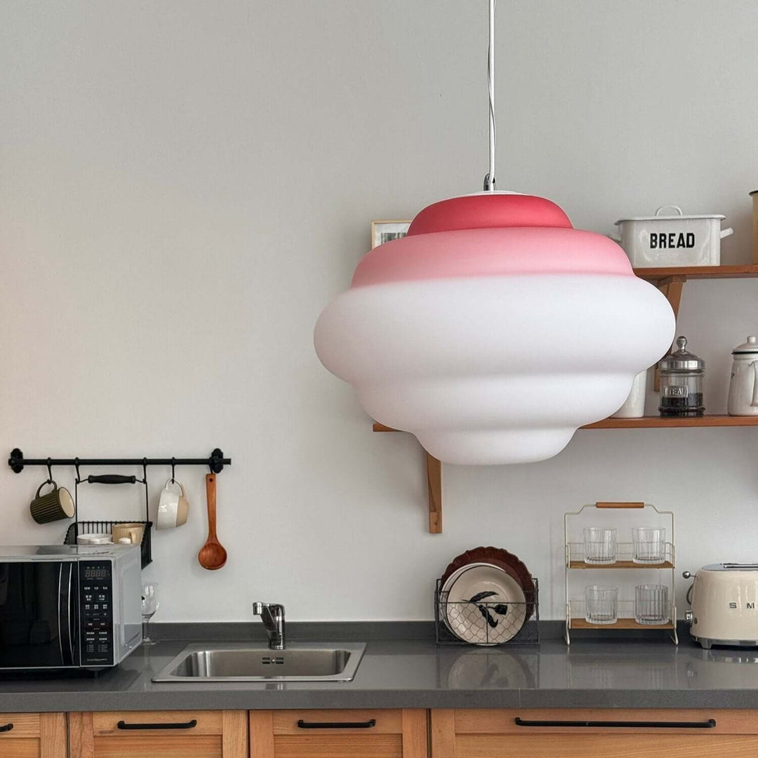Gradient Sky Cloud Pendel Lampe