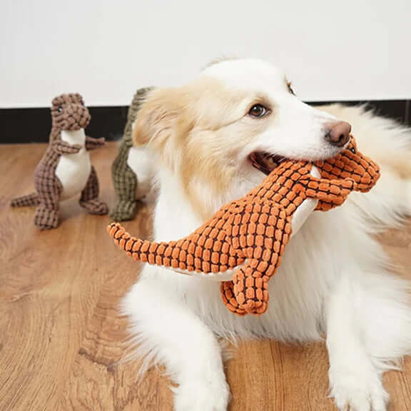 Blødt dinosaurlegetøj til hunde og katte