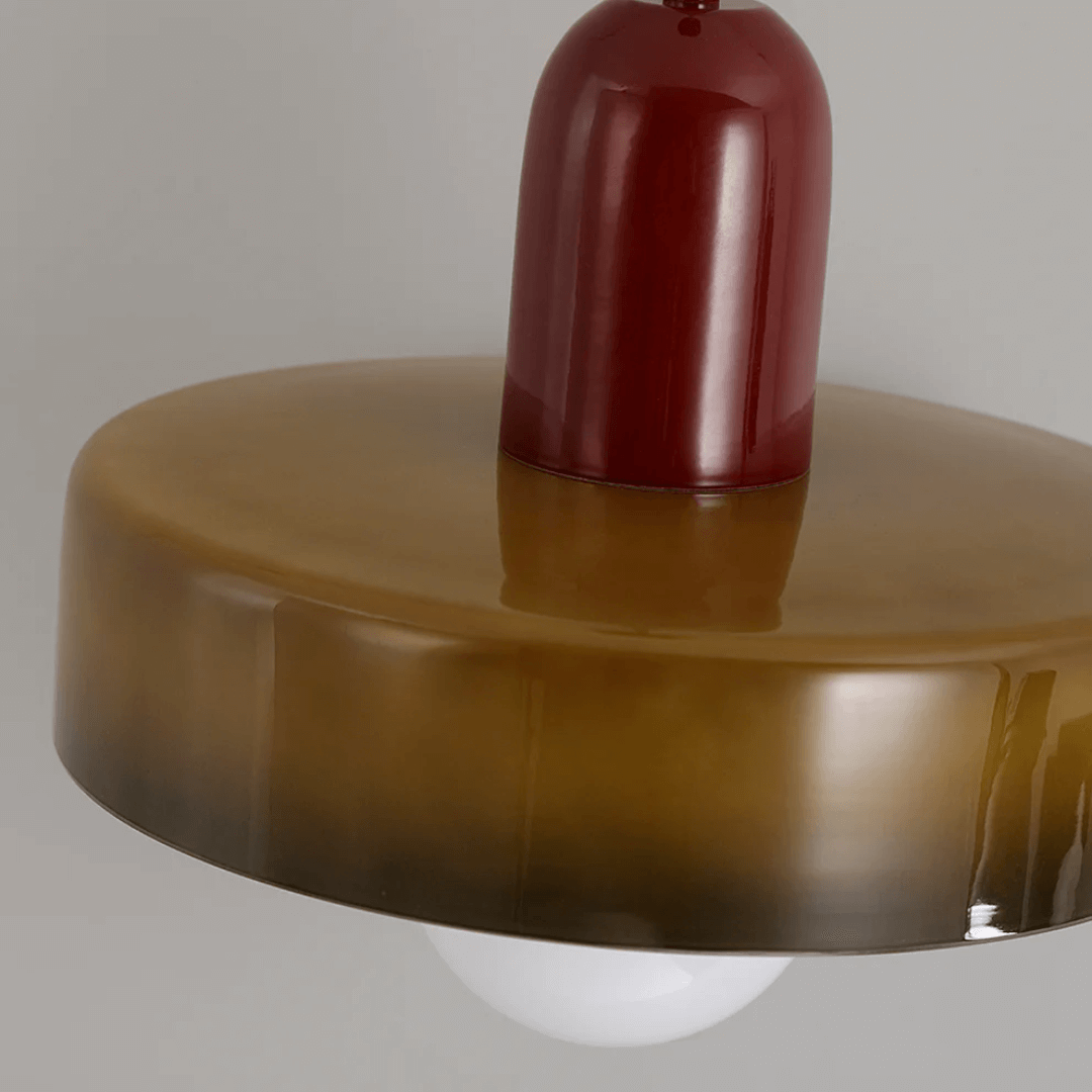 Moderne LED Glas Pendellampe med Justerbare Farver