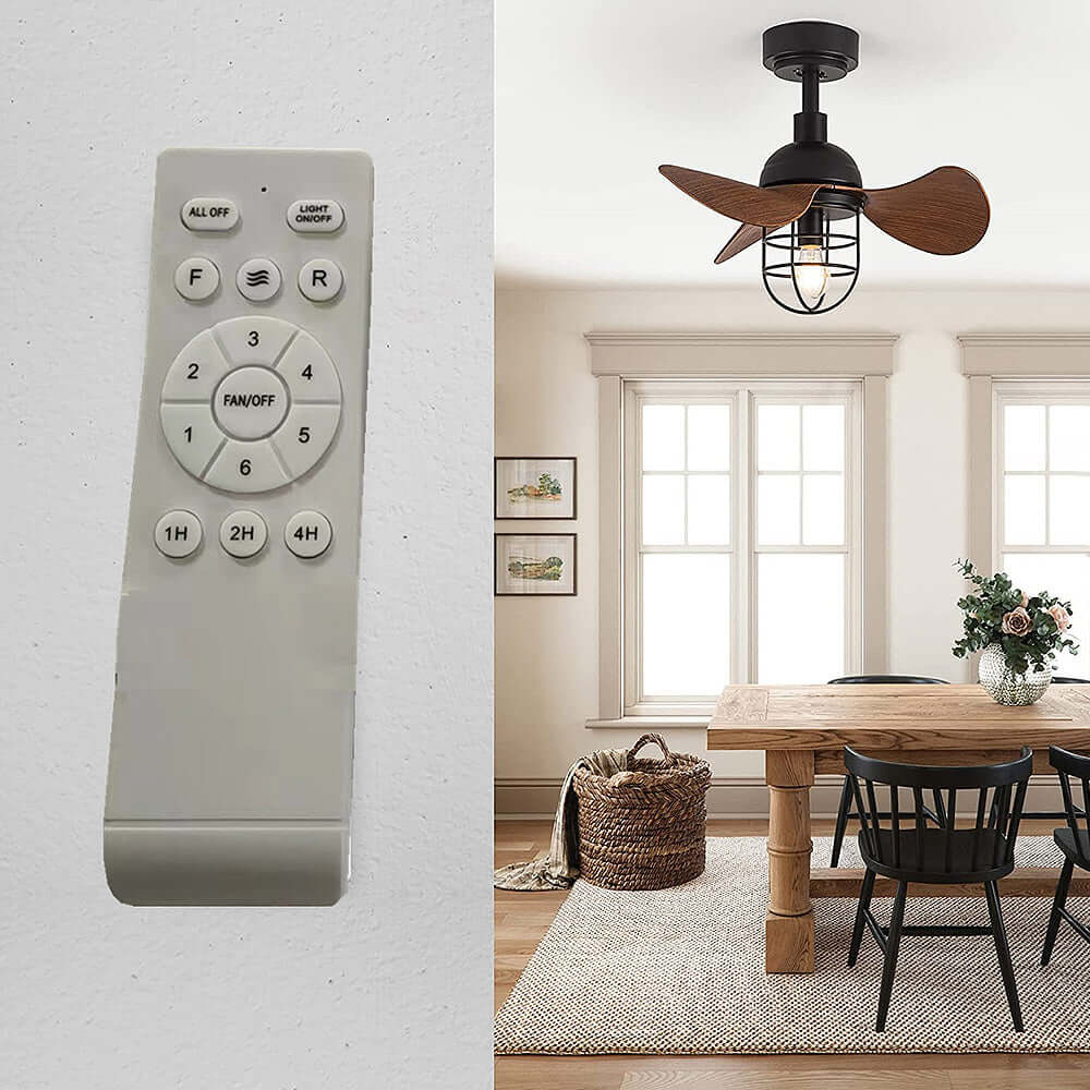 Moderne loftventilator med indbygget lys