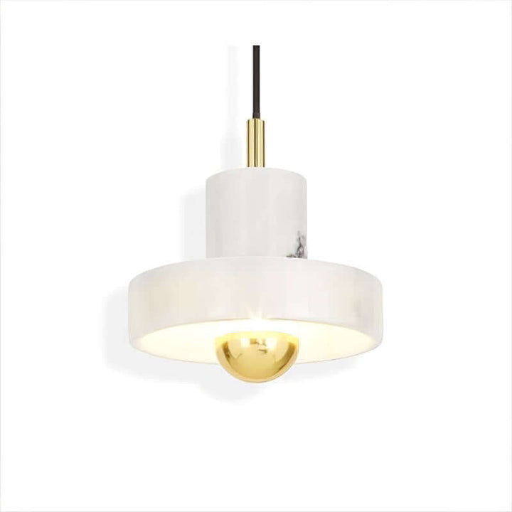 Marmor Pendellampe med Integreret LED-Lys