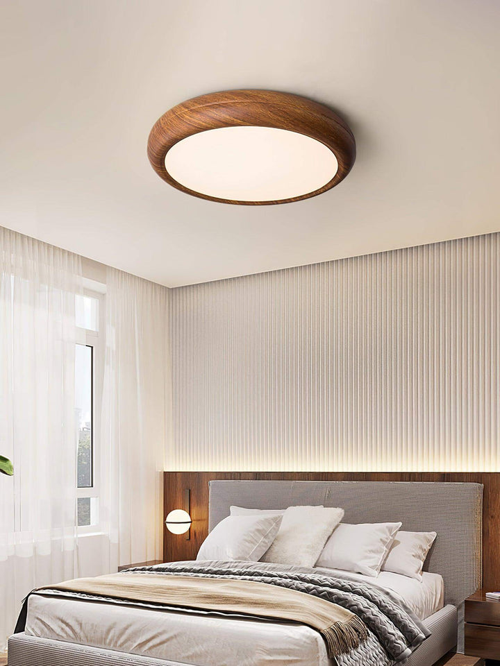 LED Loft Rund Loftlampe i Trælook