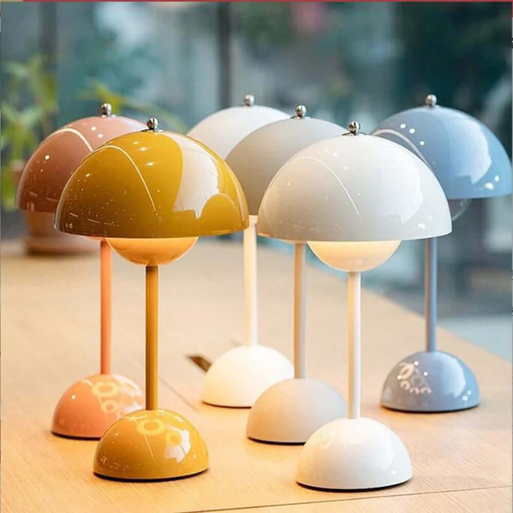 Dæmpbar Svampelampe i Moderne Design til Bord