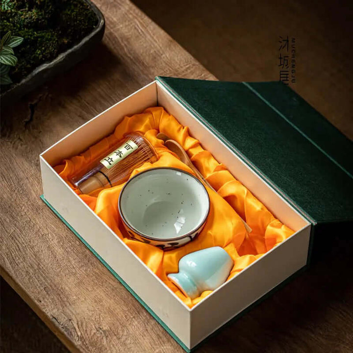 Matcha-sæt til traditionel teceremoni