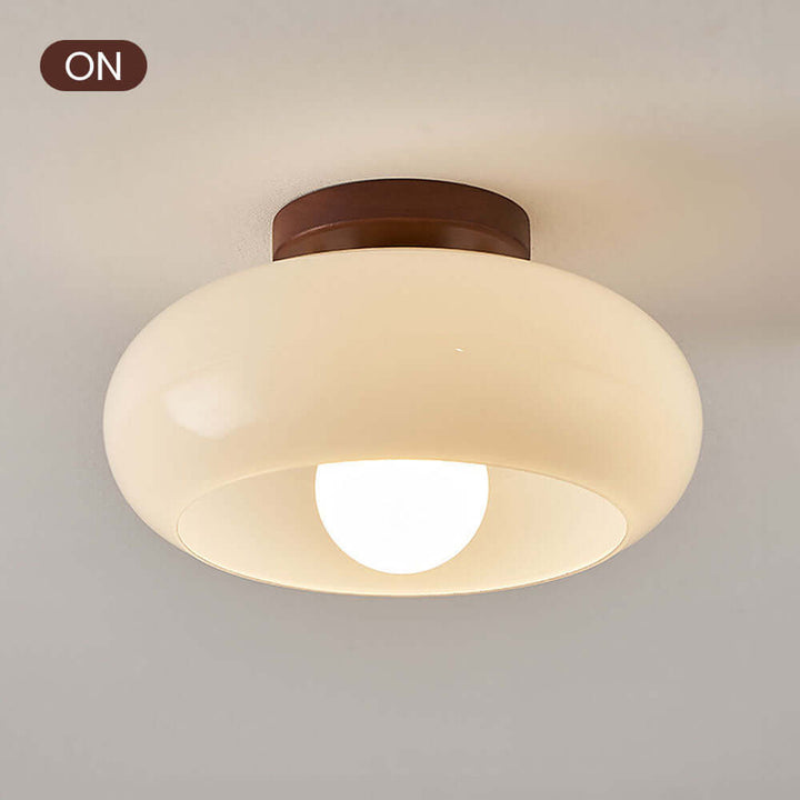 Vintage Hvid Lille Loftslampe til Entré