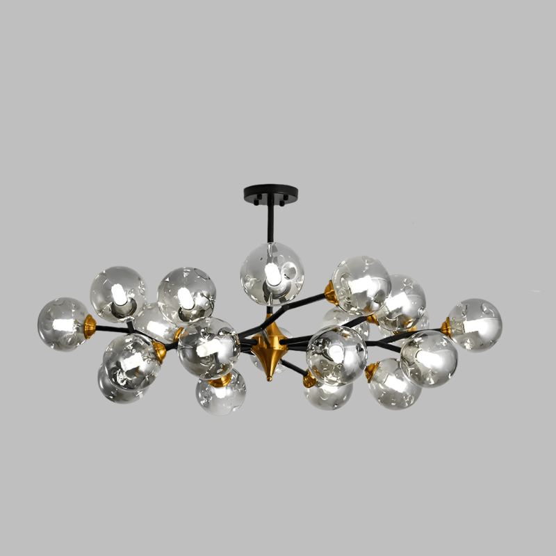 Moderne LED glaskronelysekrone