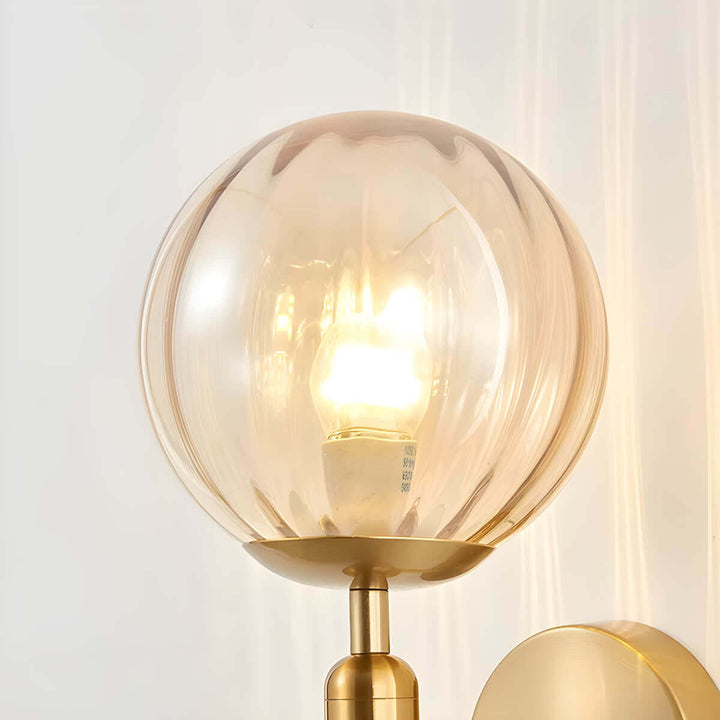 Elegant væglampe i vintage-stil, glas