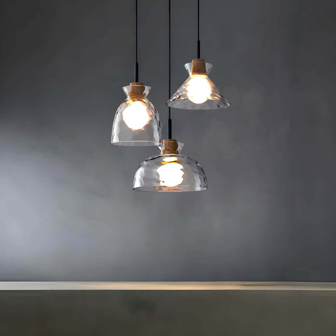 Moderne Glas Lysekrone med 1/3 Hoveder