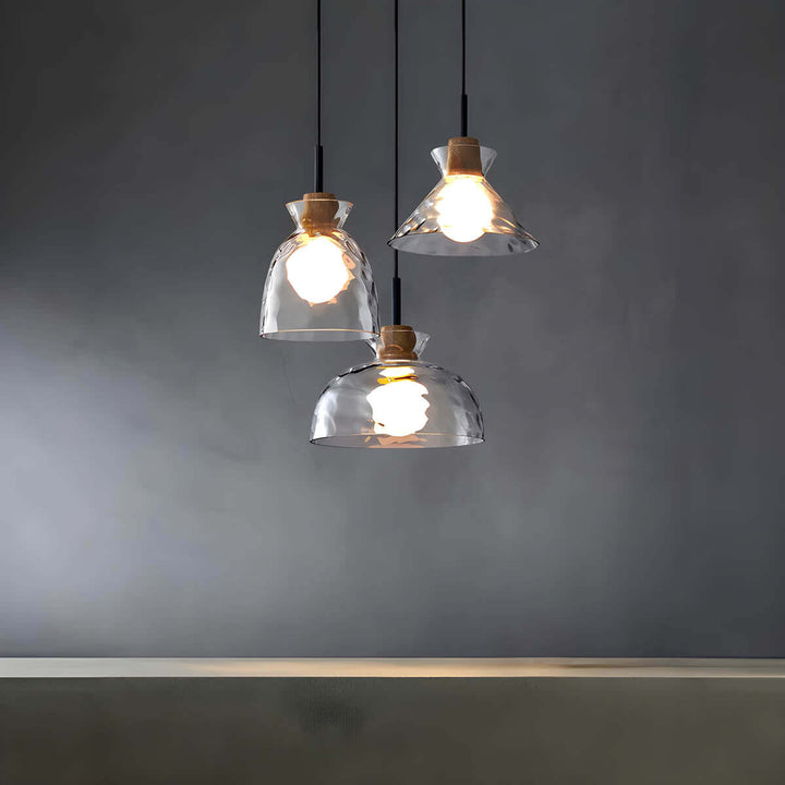 Moderne Glas Lysekrone med 1/3 Hoveder