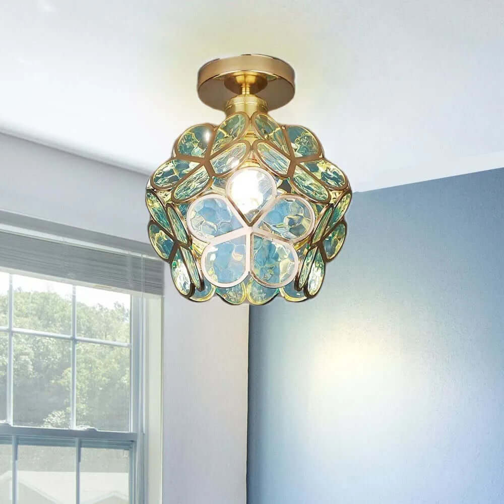 Loft Home Blomster Design Glas Loftlampe