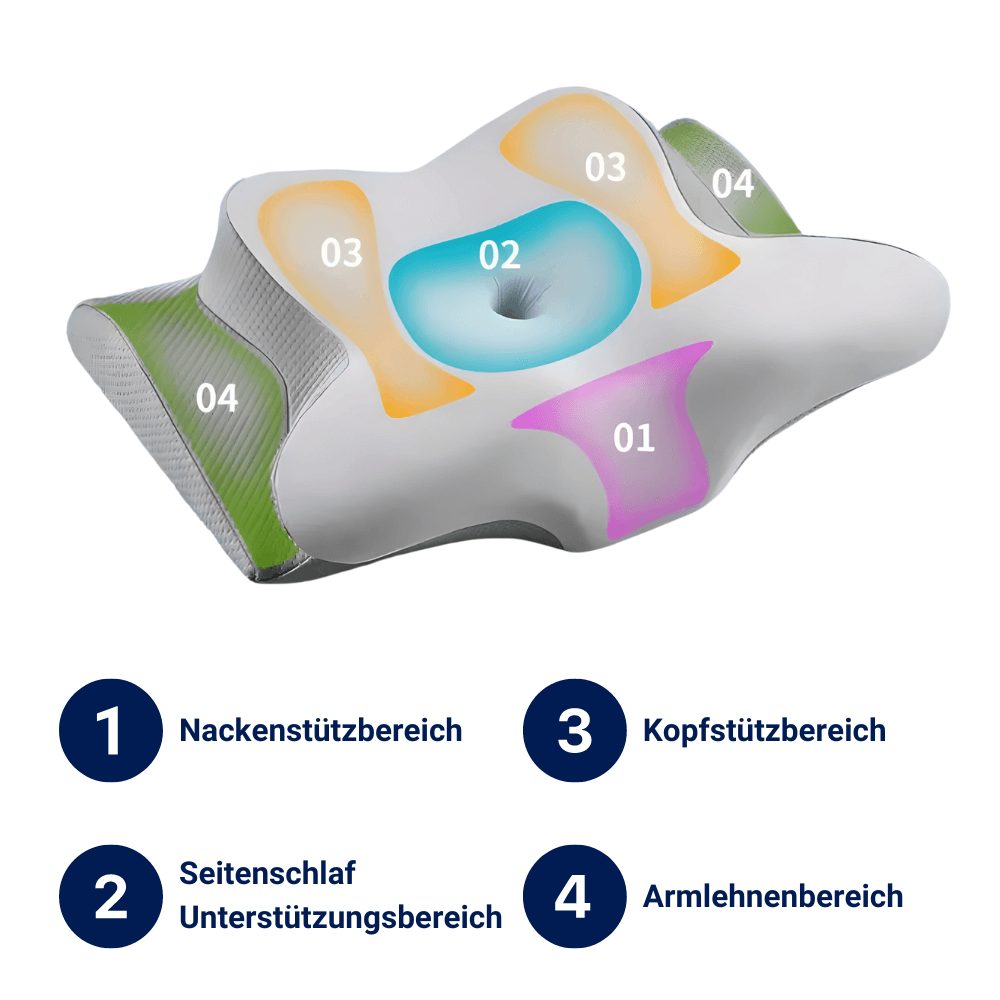Ergonomisk 3D-pude for optimal sovekomfort