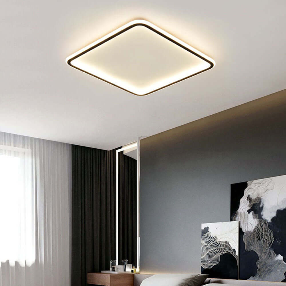 Firkantet LED Loftslampe til Moderne Hjem