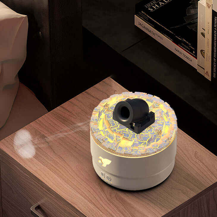 Lavalampe Aromadiffuser & Luftfugter med LED-natlys