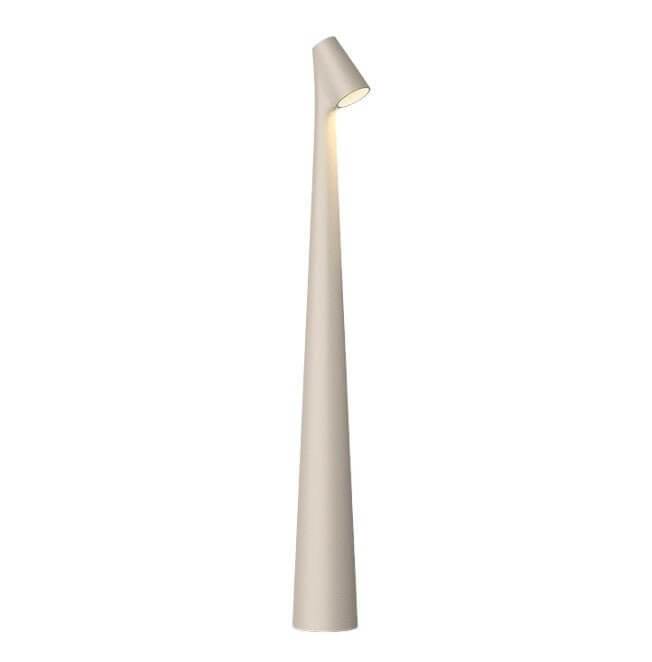 Bærbar LED-bordlampe, dæmpbar, i aluminium