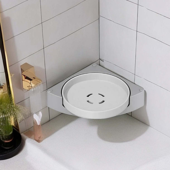 Drejeligt brusehylde med god opbevaringsplads