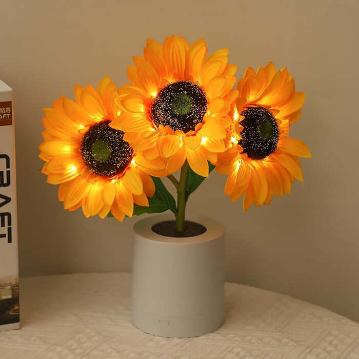 LED Solsikkelampe Stemningslys Dekolampe