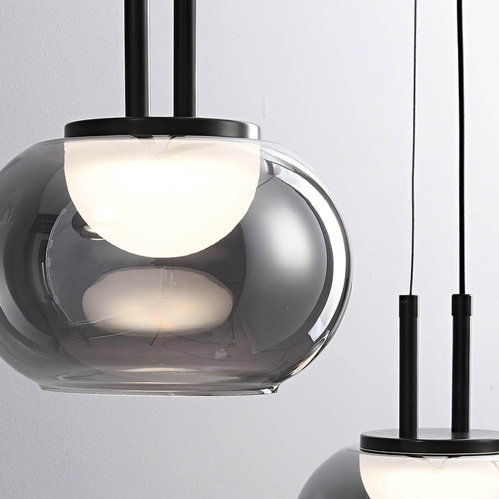 Moderne Halo Pendelophæng, 3-flamme