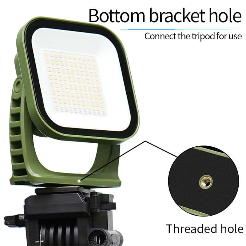 80W LED Solar Campinglampe med Magnet & Zoom