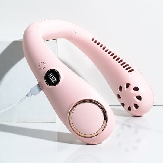Bærbar Halsventilator, Genopladelig, 3 Hastigheder