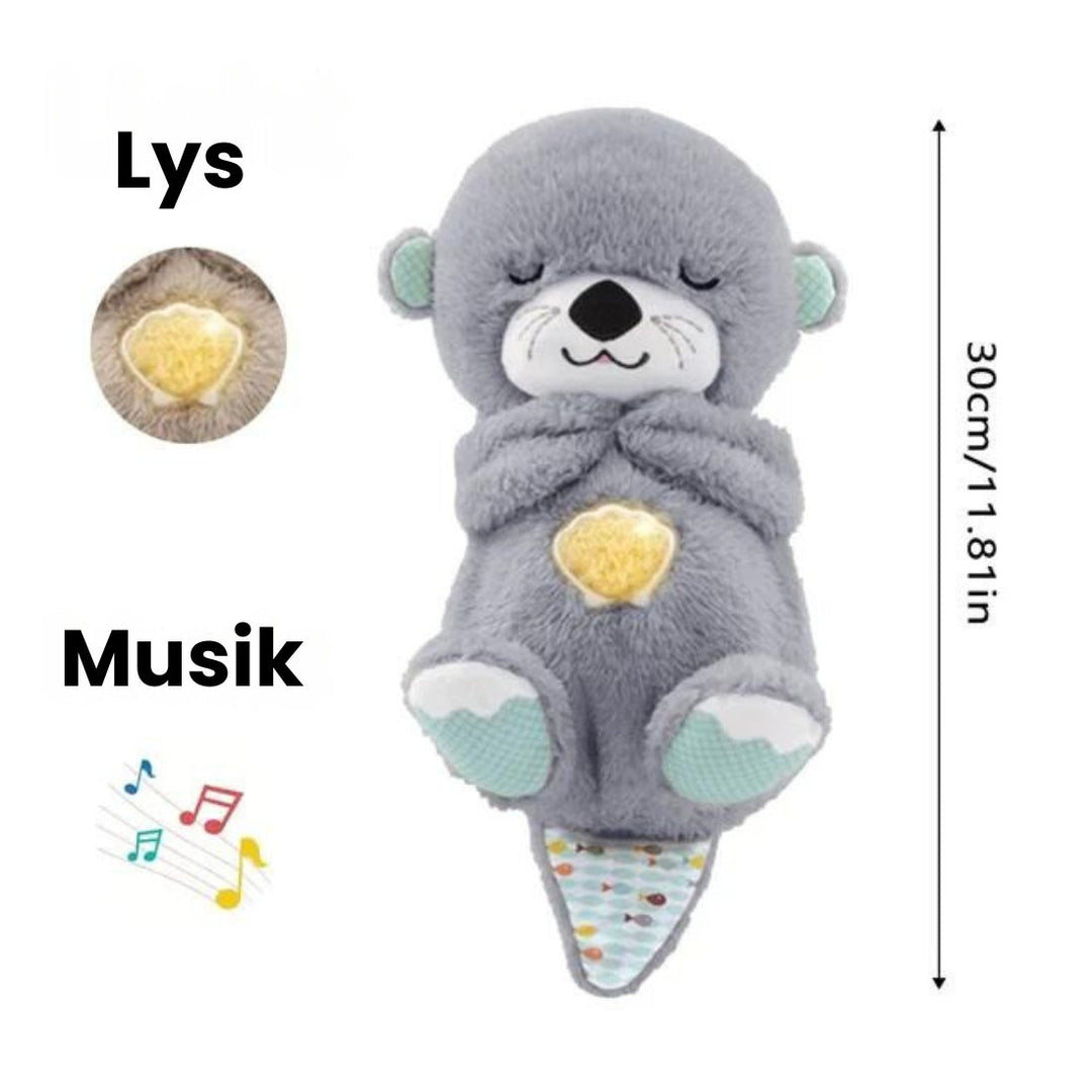 Beroligende nussebamse til baby. Perfekt gave, et blødt plysdyr der giver tryghed og søvn.