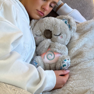 Krammedyr med lys og lyd til børn; perfekt som sutteklud og sovehjælp for babyer.