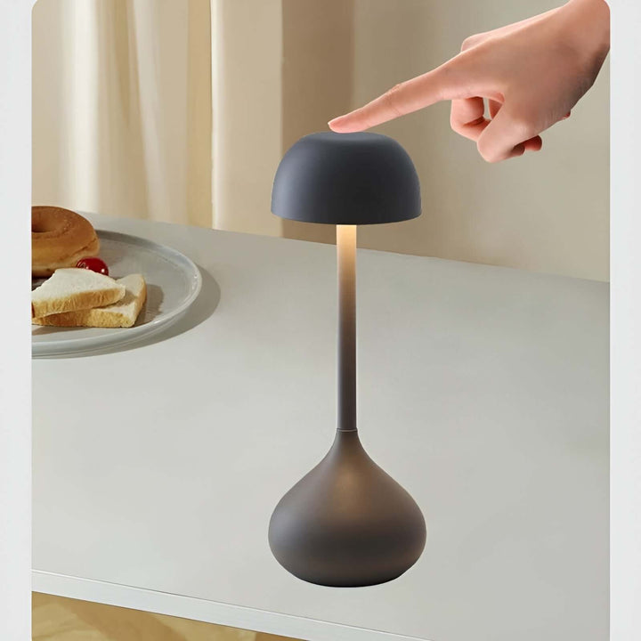 Dæmpbar trådløs LED-bordlampe i svampedesign