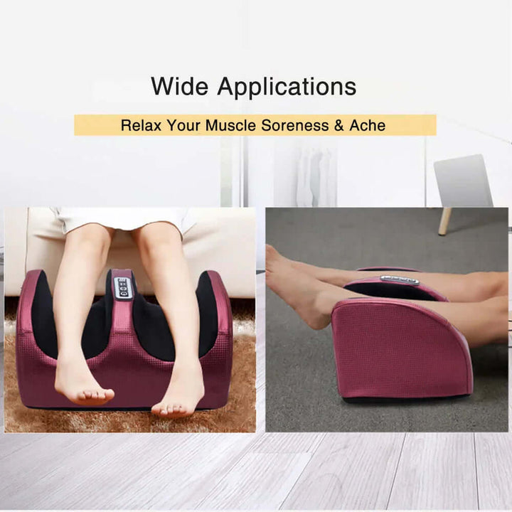 Fodmassageapparat med varme og Shiatsu-massage