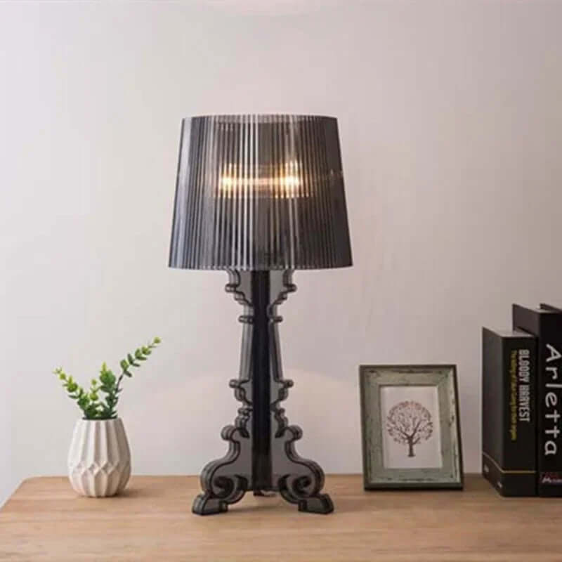 Justerbar Bordlampe i Akryl - Barok Design