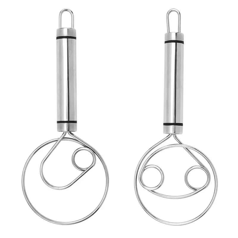 Rustfrit stål dansk dejpisker - Ergonomisk dejmixer