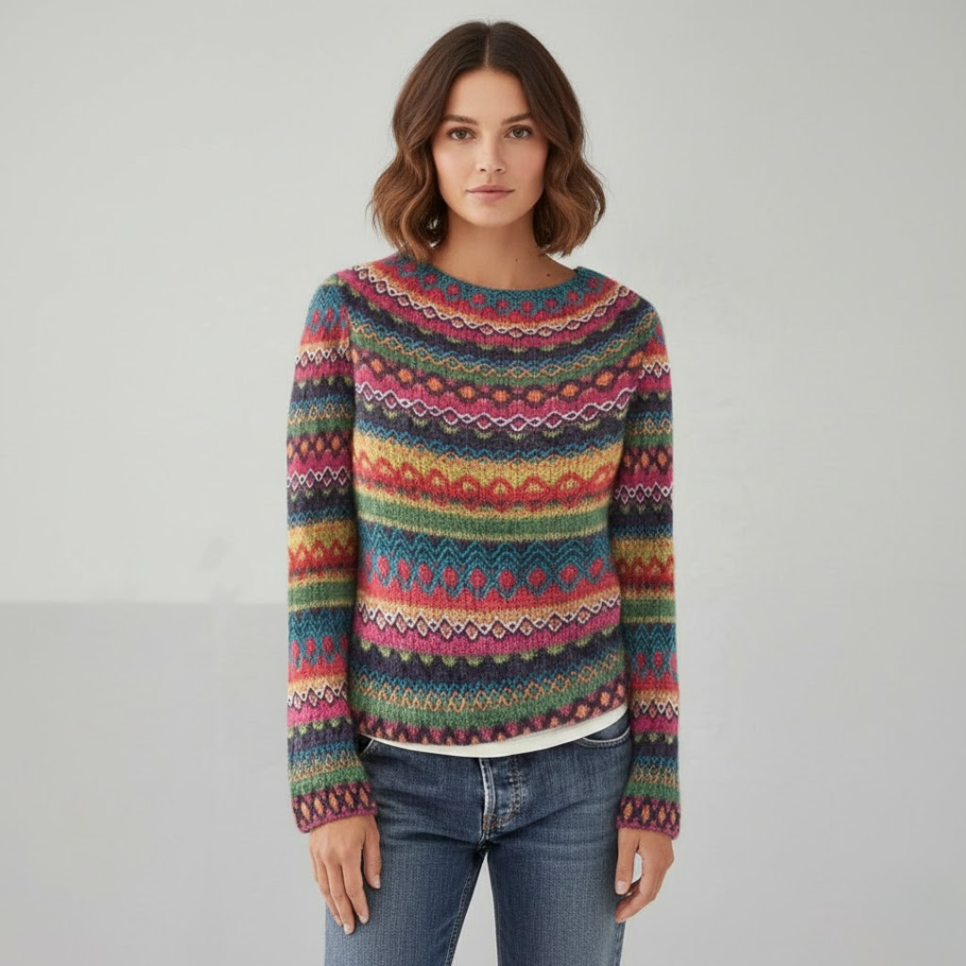 Blød hverdagsstrik til kvinder i elegant design. Komfortabel dame sweater, perfekt til casual brug.