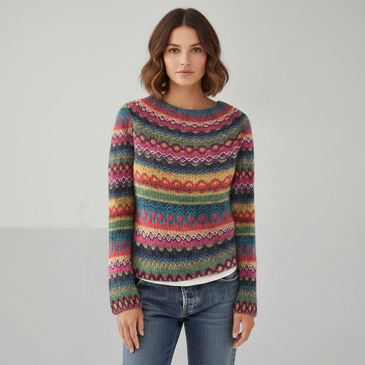Blød hverdagsstrik til kvinder i elegant design. Komfortabel dame sweater, perfekt til casual brug.