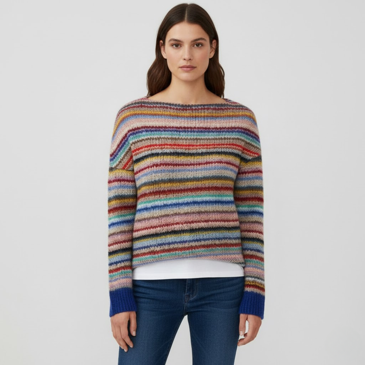Komfortabel hverdagsstrik for kvinder. Blød dame pullover, ideel til afslappede dage eller pænere brug.