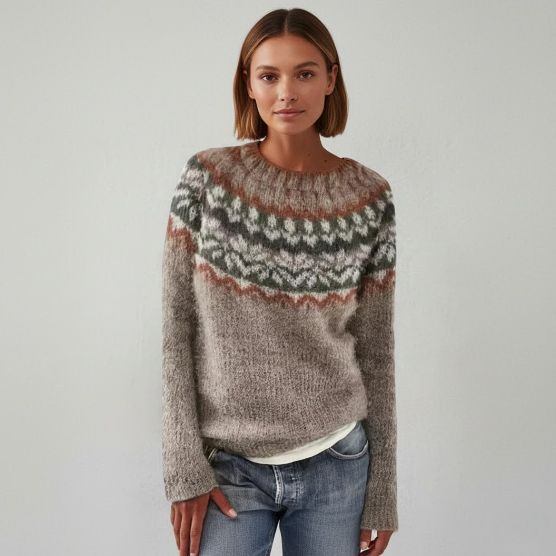 Kvinders bløde hverdagsstrik. En elegant og komfortabel dame sweater/pullover.