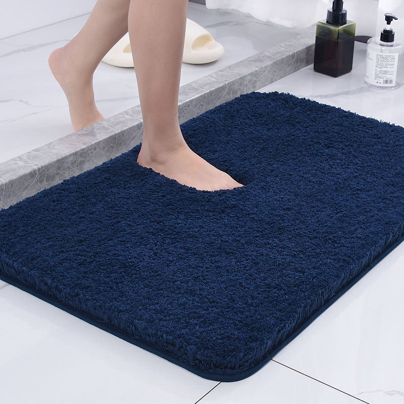 Skridsikker mikrofiber badeværelsesmåtte, hurtigtørrende, for sikkerhed og tørre gulve i badeværelset.
