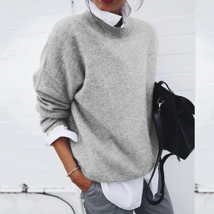 Moderne, langærmet oversized sweater til kvinder. Ultimativ blødhed og behagelig komfort. Flatterende pasform.