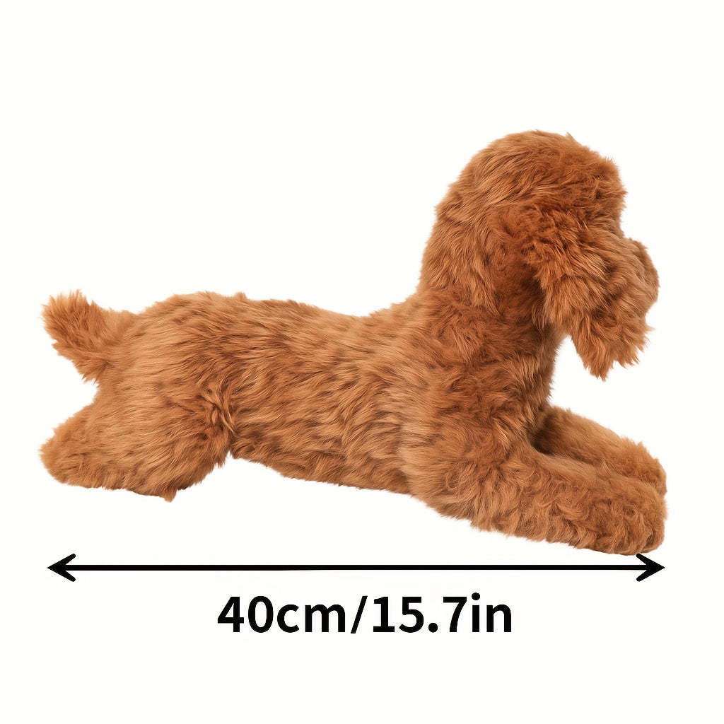 Plysdyr hund til børn, en blød teddyhvalp, en dejlig krammeven til sjov og hygge.