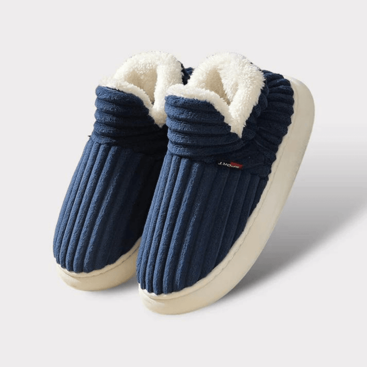 Bløde, varme, komfortable unisex hjemmesko. Skridsikker til indendørs/udendørs brug om vinteren.