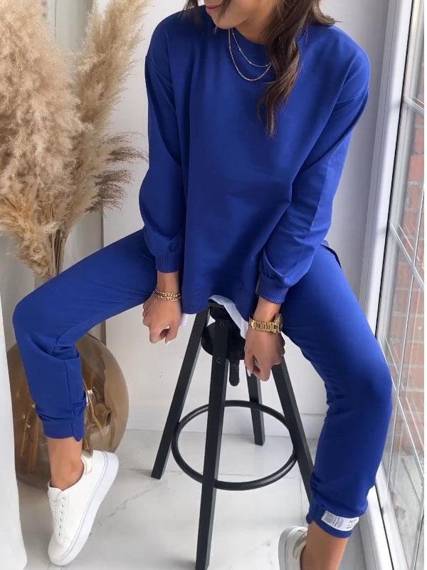 Elegant, blødt oversized sweatsæt til kvinder, inkl. komfortabel trøje og bukser, perfekt som hverdagssæt.