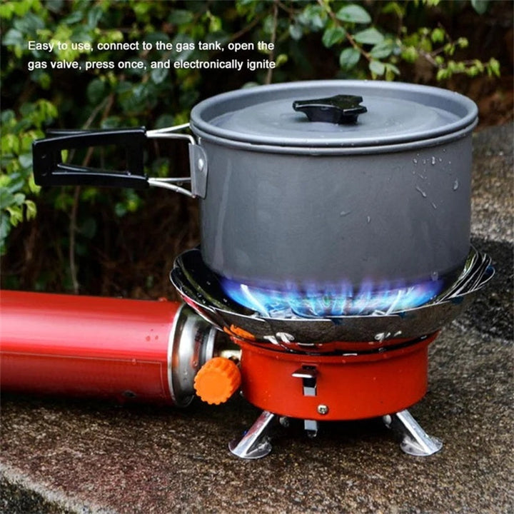 Kraftfuldt BlazeMate 3900W campingkøkken, perfekt til hurtig udendørs madlavning.