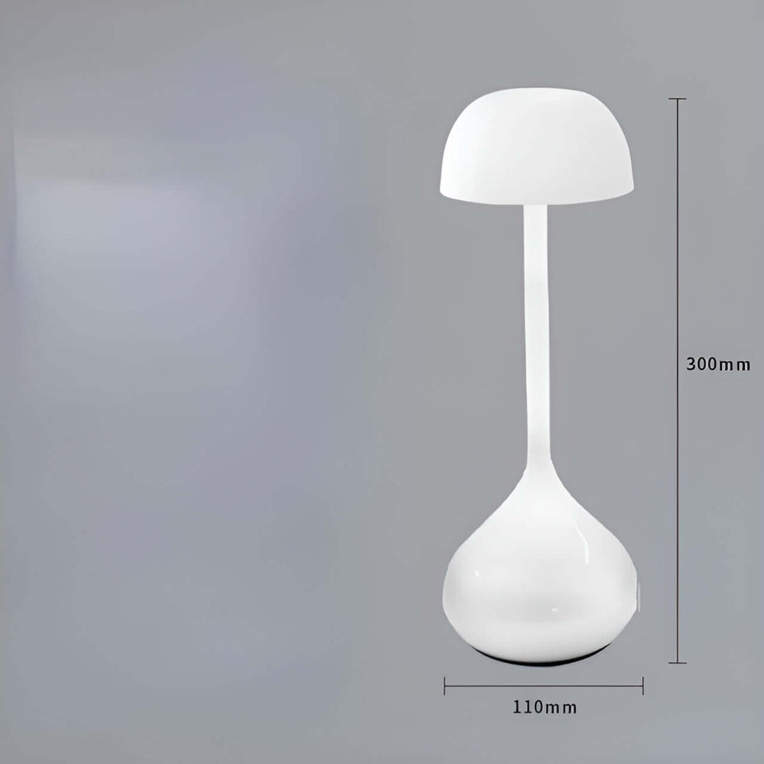 Dæmpbar trådløs LED-bordlampe i svampedesign