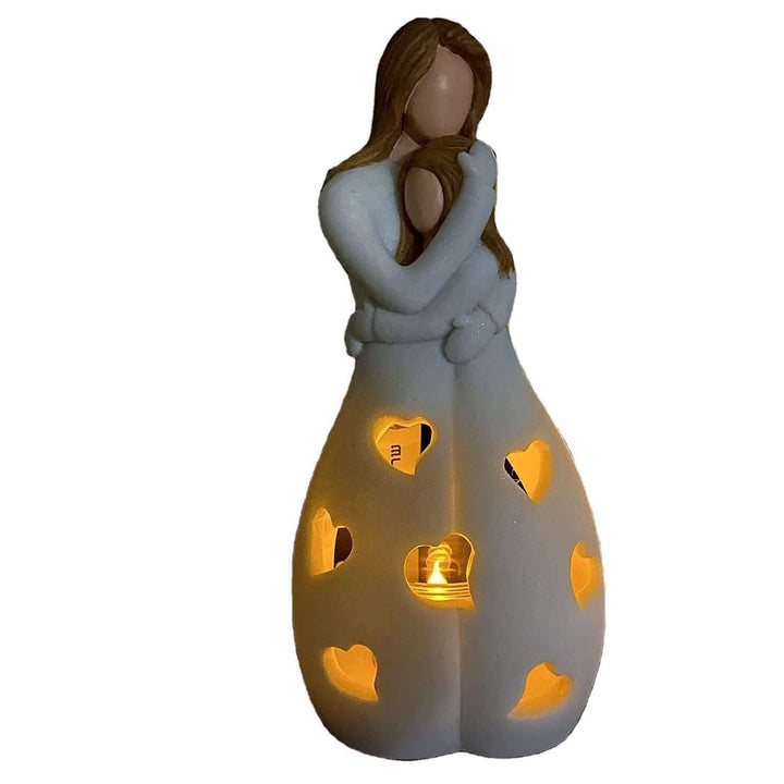 Dekorativ Kærlighedslys Lampe, 22cm, Beige