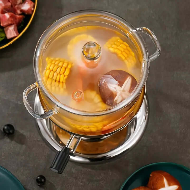 Gryde i Glas 1360ml - Varmebestandig & Transparent