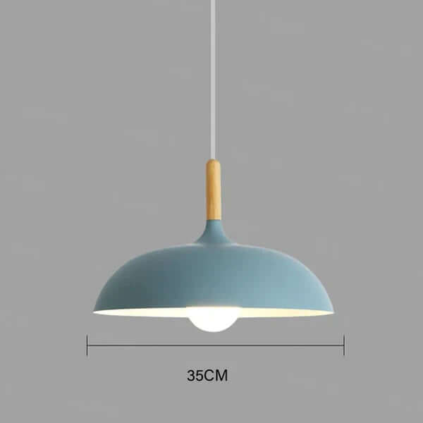 Skandinavisk Egetræ Loftlampe