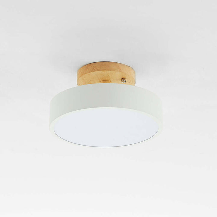 Dæmpbar LED Loftlampe i Trædesign