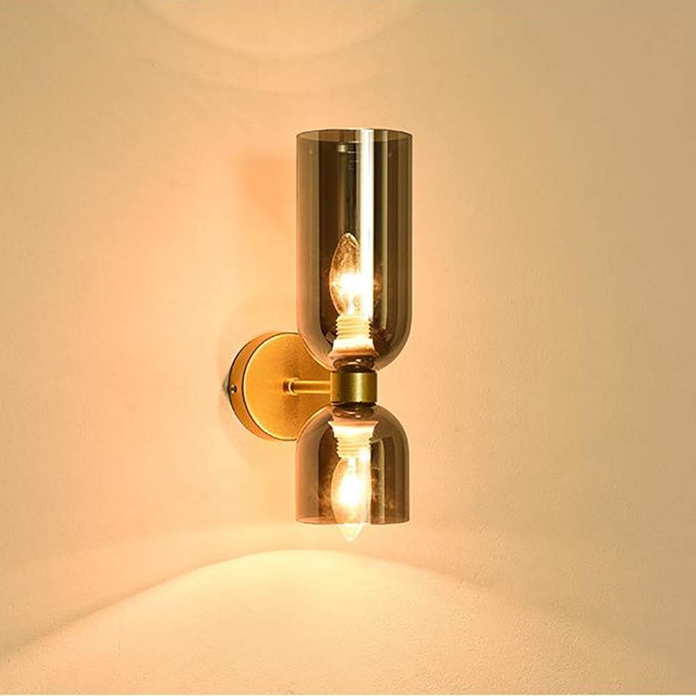 Minimalistisk LED Væglampe med Dobbelt Glas