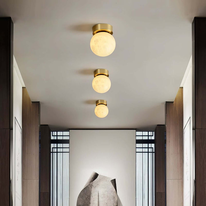 Måne Alabast Loftslys, Moderne LED, 15cm