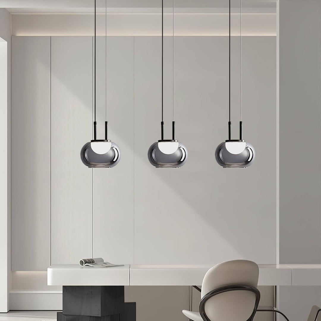 Moderne Halo Pendelophæng, 3-flamme