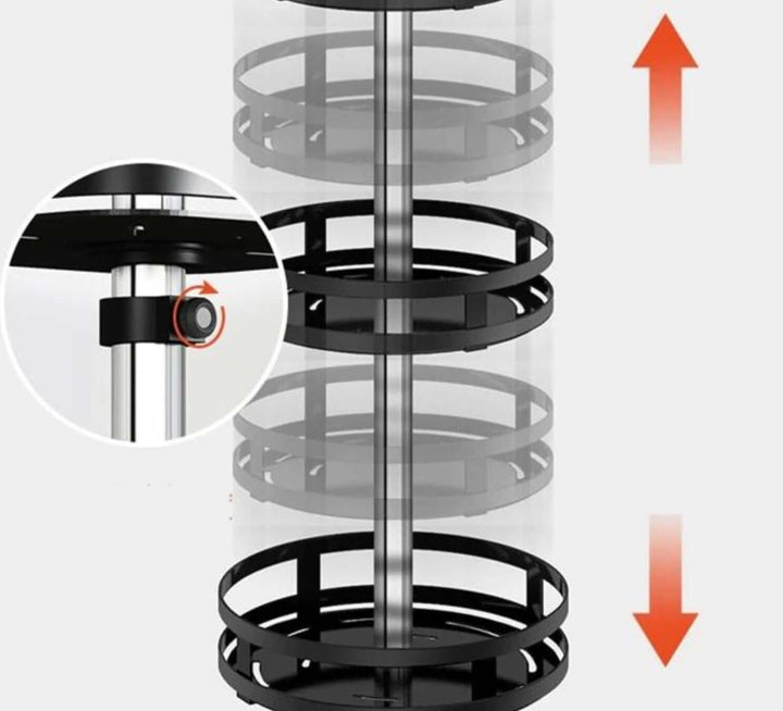 TwistRack 360° Drejeligt Opbevaringsstativ