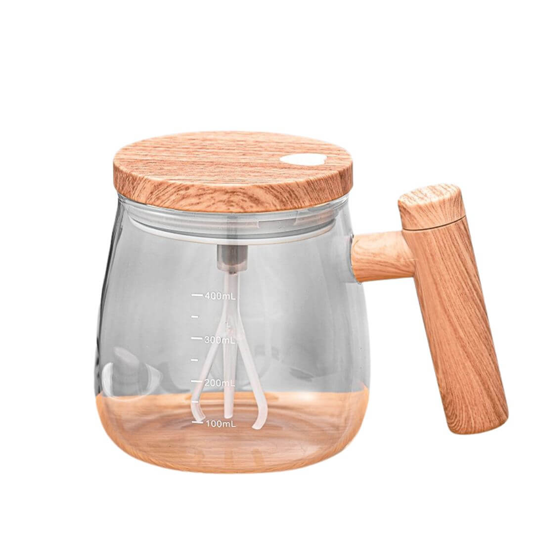 Håndmixer Kop af Træ - 2-i-1 Smoothie Blender